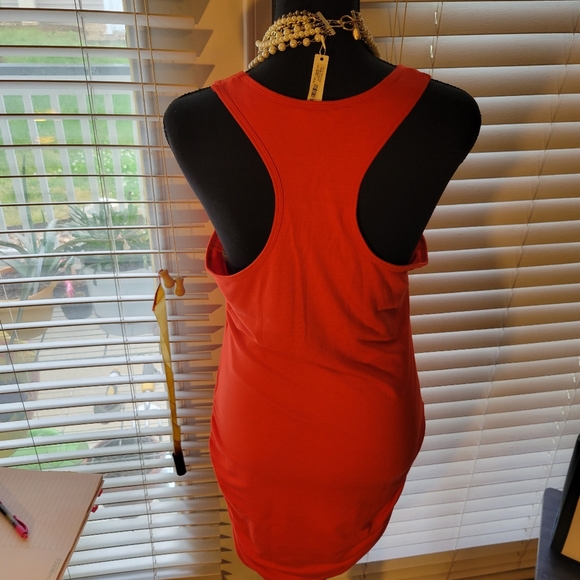 Guess Bodycon Ruched Racer Back Dress - Picture 5 of 8